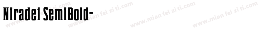 Niradei SemiBold字体转换